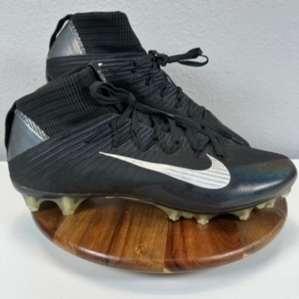 2015 Nike Men's Vapor VPR Cleats Football Flyweave SZ 15 Black 824470-002 Street
